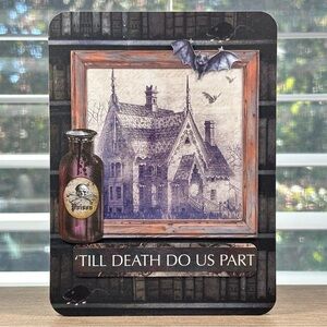 Handmade Goth Wedding / Anniversary Greeting Card